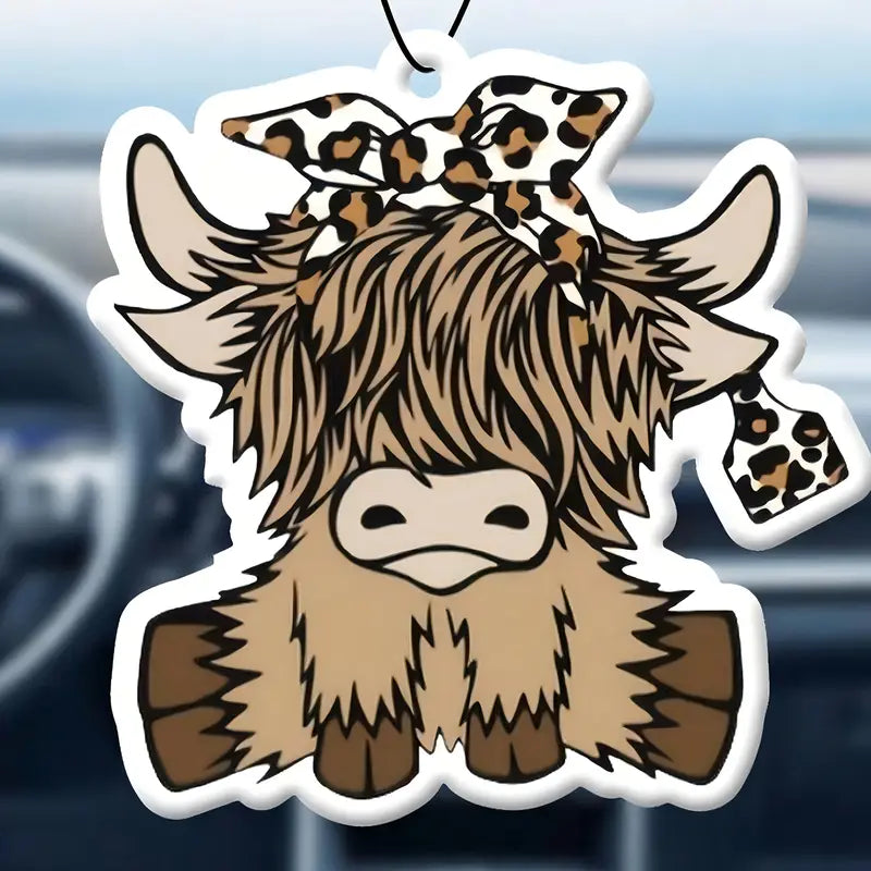 Highland Cow Car Air Freshener
