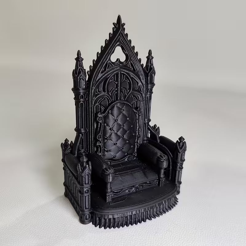 Gorgeous Throne Statue - Gothic Seat Ornament Book shelf decor