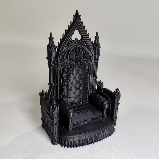 Gorgeous Throne Statue - Gothic Seat Ornament Book shelf decor