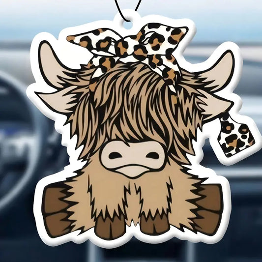 Highland Cow Car Air Freshener